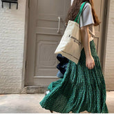 Geometric Print Knotted Midi Skirt